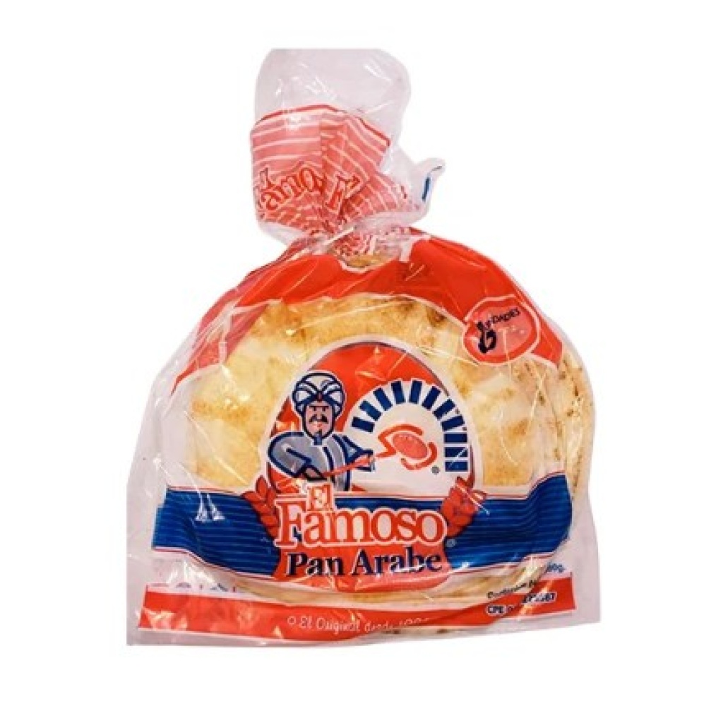 Pan arabe El Famoso 6und 380gr